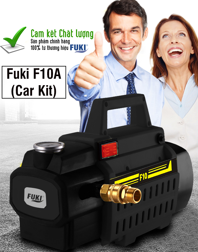 Máy phun xịt rửa xe cao áp Fuki F10A (Car Kit)